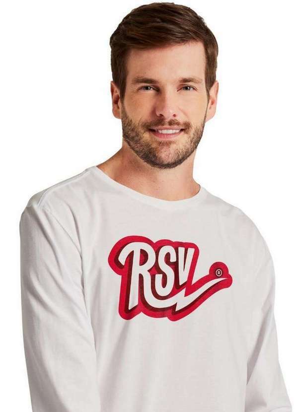 Reserva - Camiseta Ml Bolt Red Reserva Branco