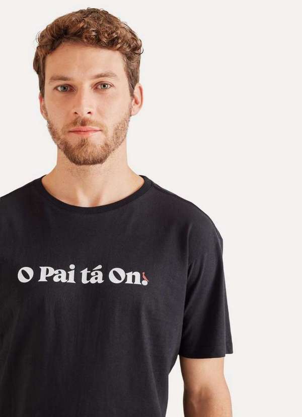 Reserva - Camiseta o Pai Tá On Conforto Casual Reserva Preto 3