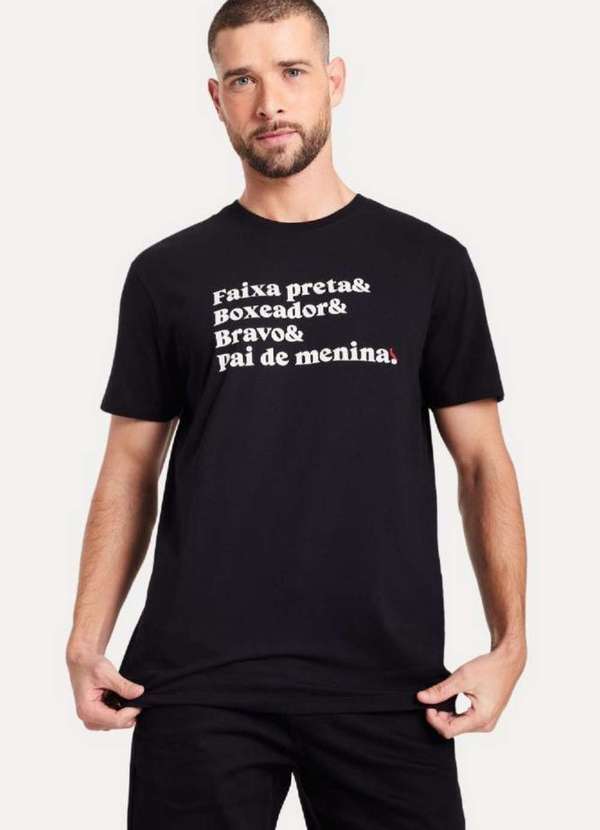 Reserva - Camiseta Pai Faixa Preta Reserva Preto