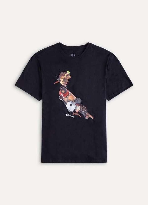 Reserva - Camiseta Pica Pau Café Conforto Casual Reserva Preto 5