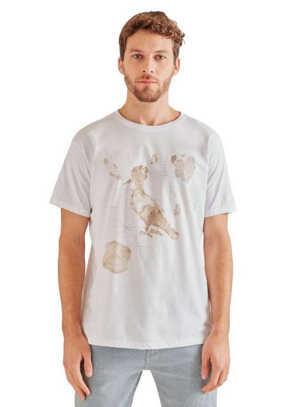 Reserva - Camiseta Pica Pau Mapa Reserva Branco