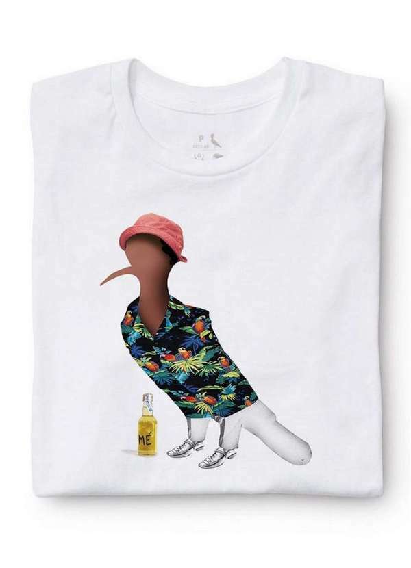 Reserva - Camiseta Pica Pau Mussum Dia a Dia Reserva Branco