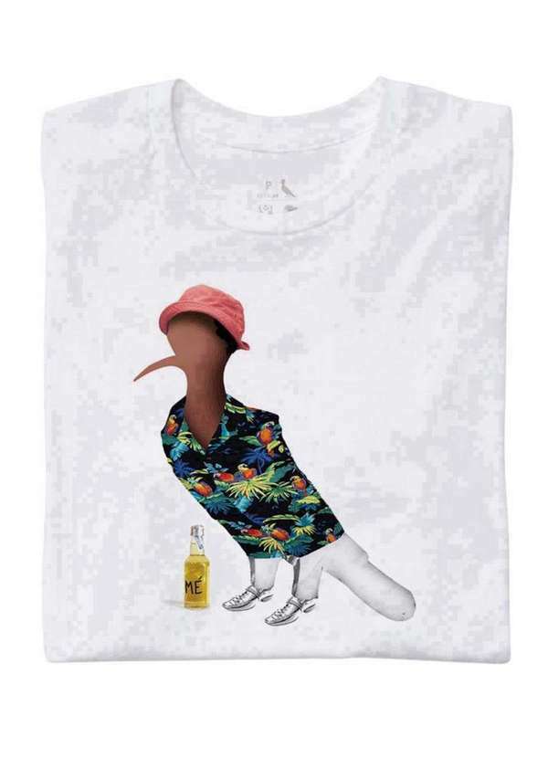 Reserva - Camiseta Pica Pau Mussum Dia a Dia Reserva Branco