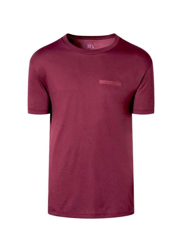 Reserva - Camiseta Pima Estampa Minimal Retângulo Reserva Vinho