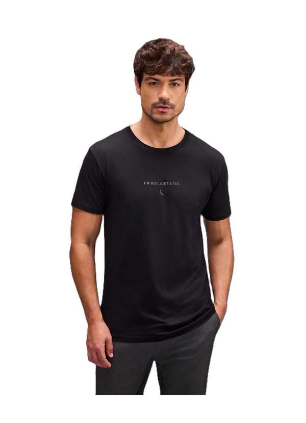 Reserva - Camiseta Pima Slim Estampa I M Not Reserva Preto