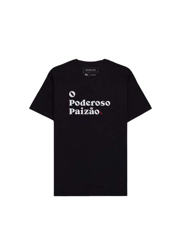 Reserva - Camiseta Poderoso Paizão Reserva Preto