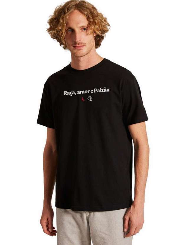 Reserva - Camiseta Raça Amor e Paizão Reserva Preto
