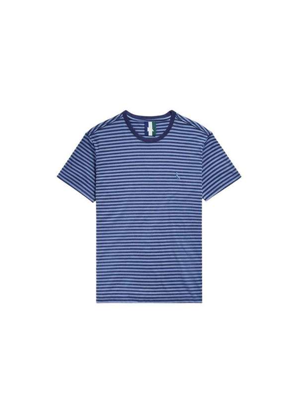 Reserva - Camiseta Regular Listrado Urca Reserva Carbono Az 4