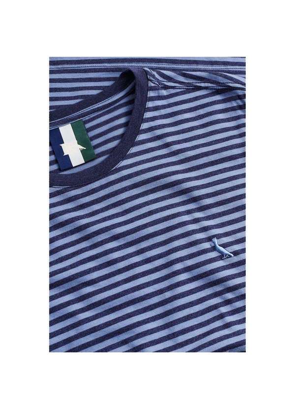 Reserva - Camiseta Regular Listrado Urca Reserva Carbono Az 5