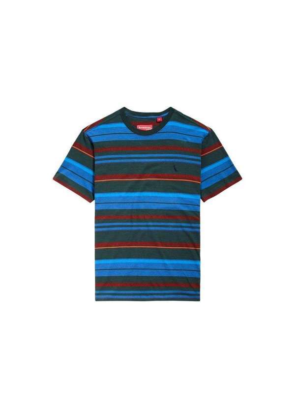 Reserva - Camiseta Regular Mc Listra Corrida Reserva Listrado