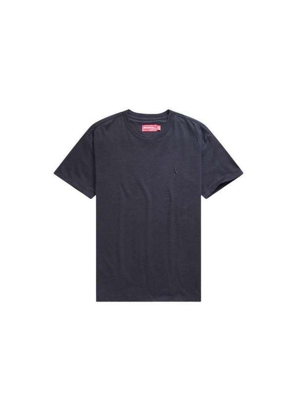 Reserva - Camiseta Regular Mc Malha Trabalhada Reserva Preto