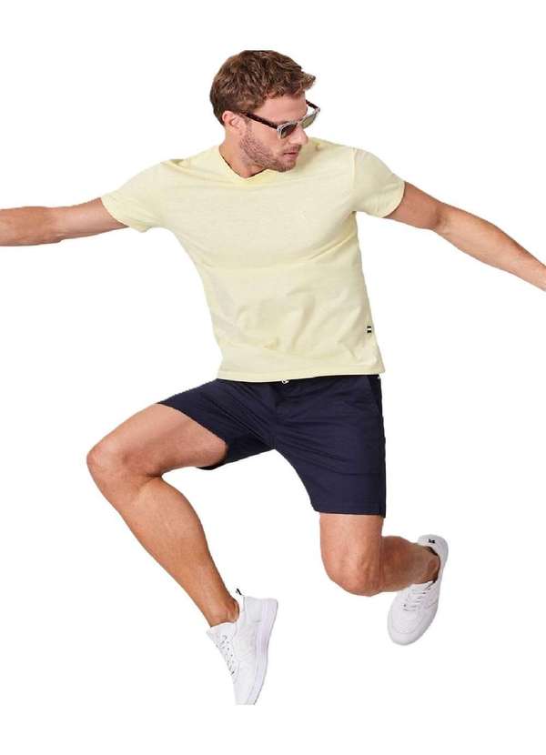 Reserva - Camiseta Regular Mescla Touch Reserva Amarelo Claro 4