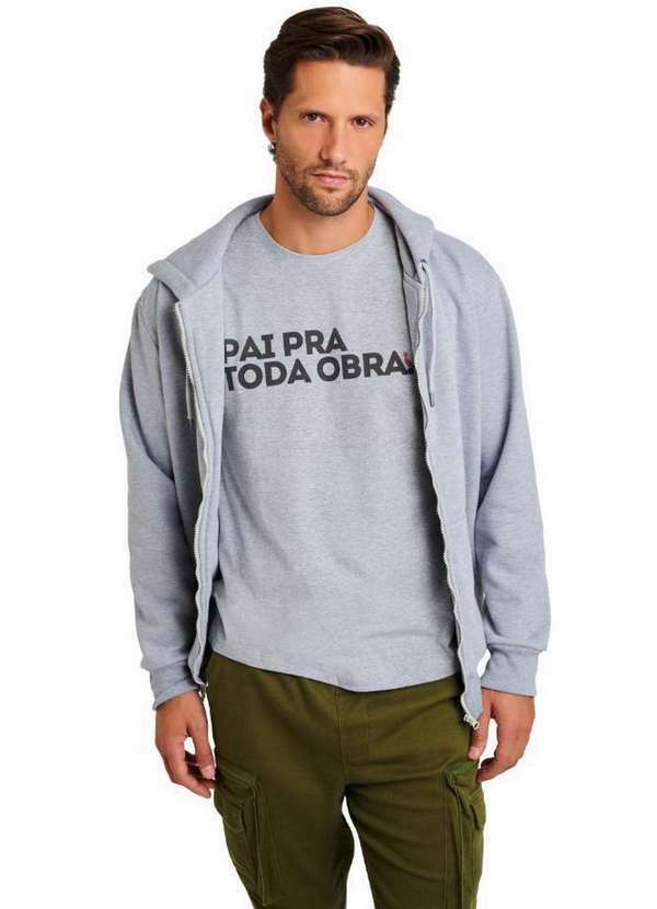 Reserva - Camiseta Sb Pai Pra Toda Obra Dia a Dia Reserva Cinza Mescla