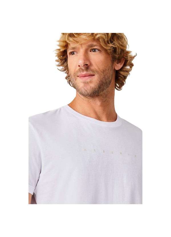 Reserva - Camiseta Slim Estampa Jeans Gold Reserva Branco 2