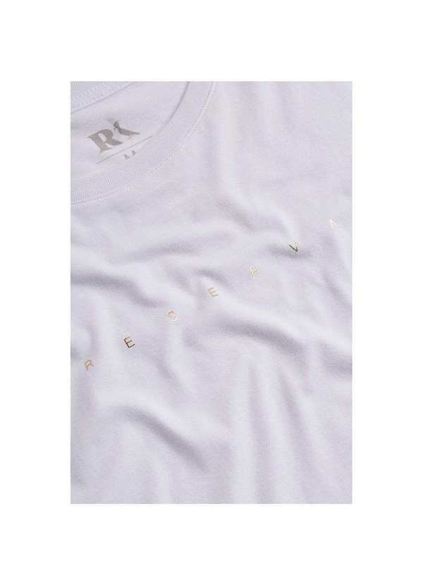 Reserva - Camiseta Slim Estampa Jeans Gold Reserva Branco 5