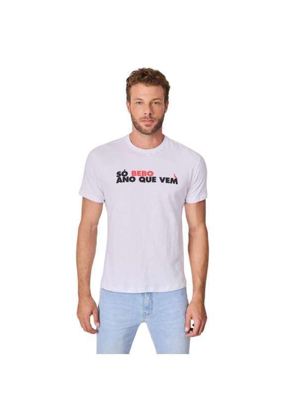 Reserva - Camiseta So Bebo Ano que Vem Reserva Branco