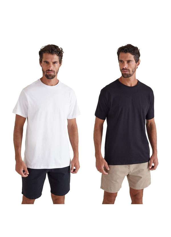 Reserva - Kit 2 Camisetas Básicas Reserva Cinza/Preto 6