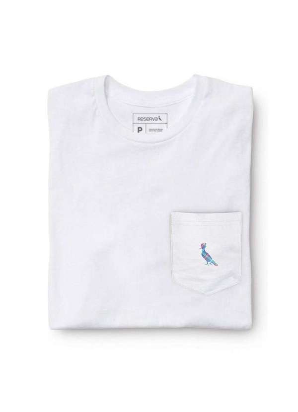Reserva - Kit 2 Camisetas Bolso Cb Pica-Pau Xadrez Reserva Branco 2