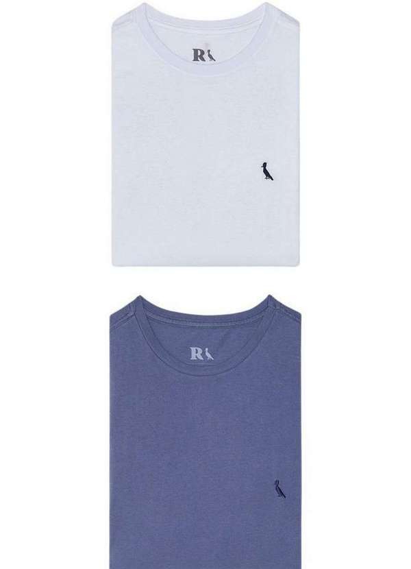 Reserva - Kit 2 Camisetas Gota Pica Pau Bordado Reserva Marinho Stoned