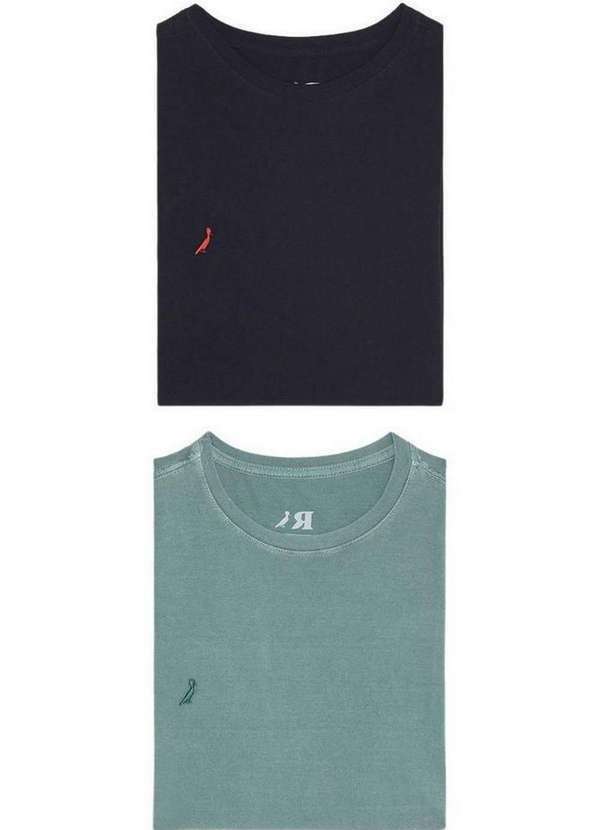 Reserva - Kit 2 Camisetas Pica Pau Limo e Brasa Reserva Verde Stoned/Preto