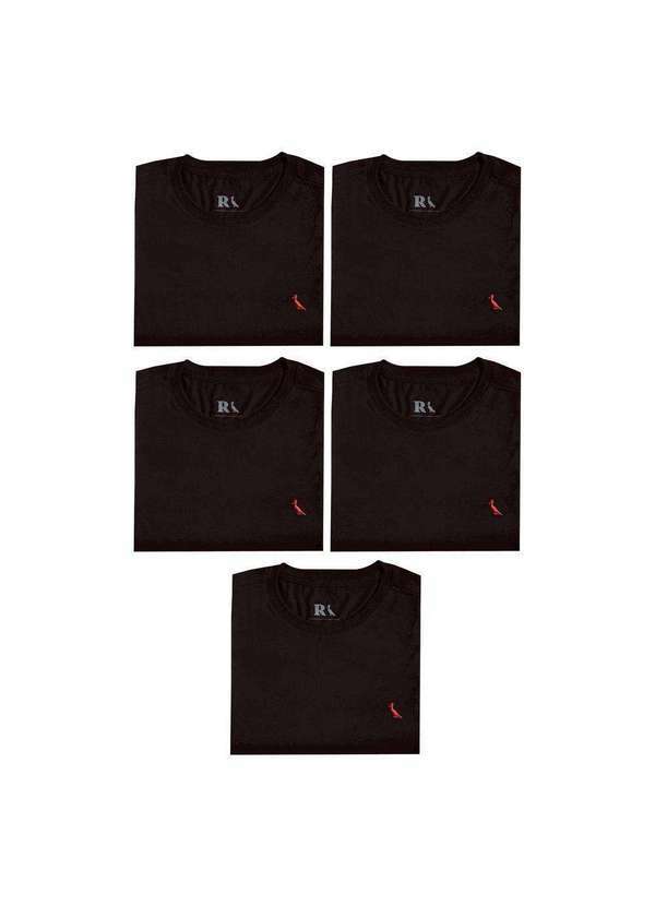 Reserva - Kit 5 Camisetas Brasa Pica Pau Bordado Reserva Preto