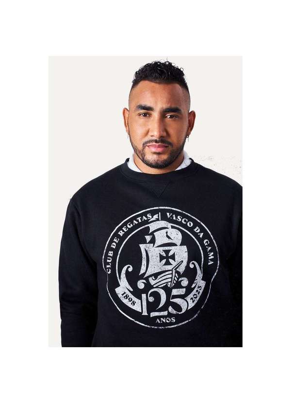 Reserva - Casaco de Moletom Brasão 125 Anos Vasco Reserva Preto 2