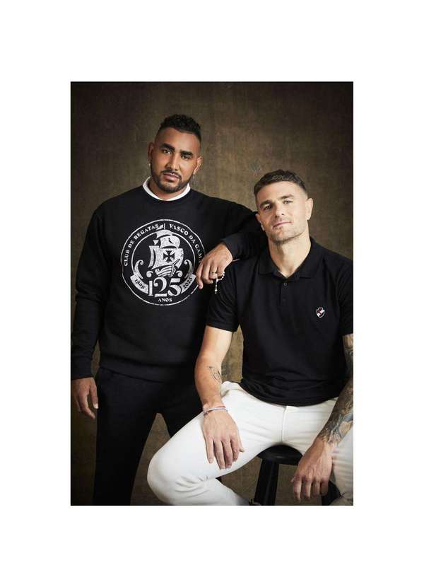 Reserva - Casaco de Moletom Brasão 125 Anos Vasco Reserva Preto 4