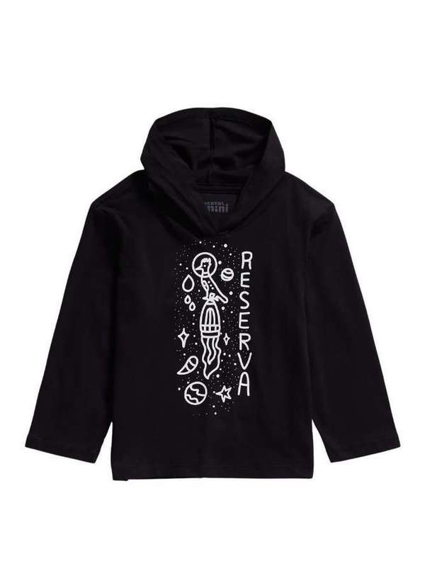 Reserva Mini - Hoodie Malha Mc Bb Viajando Reserva Mini Preto