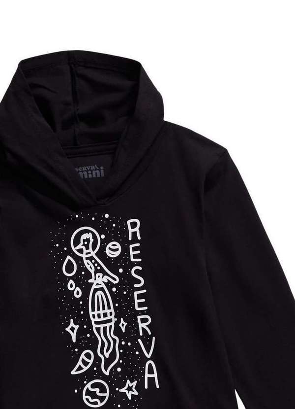 Reserva Mini - Hoodie Malha Mc Bb Viajando Reserva Mini Preto 2