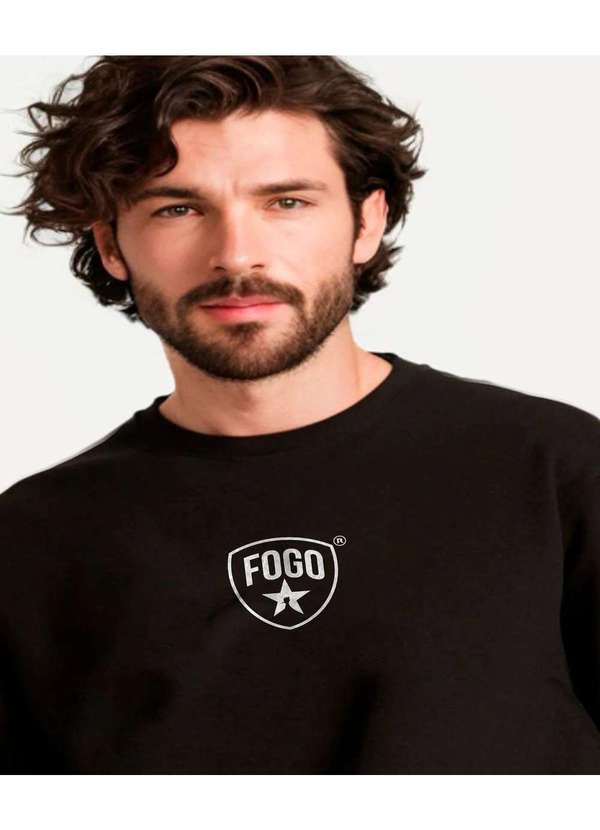 Reserva - Moletom Est Botafogo Fogo Pica Pau Reserva Preto