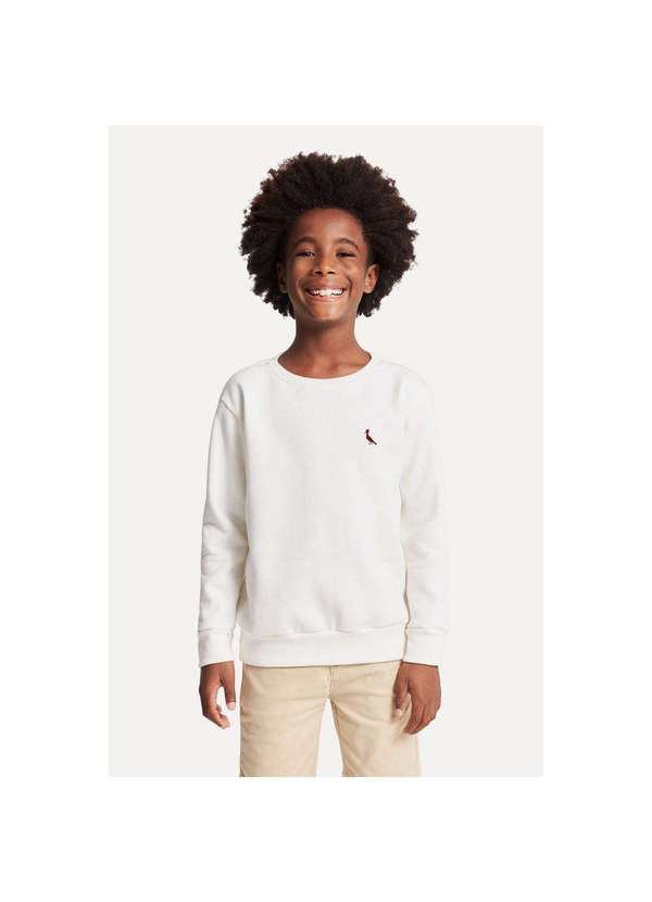 Reserva Mini - Moletom Mini Careca Brasa Pp Bordado Reserva Mini Off White