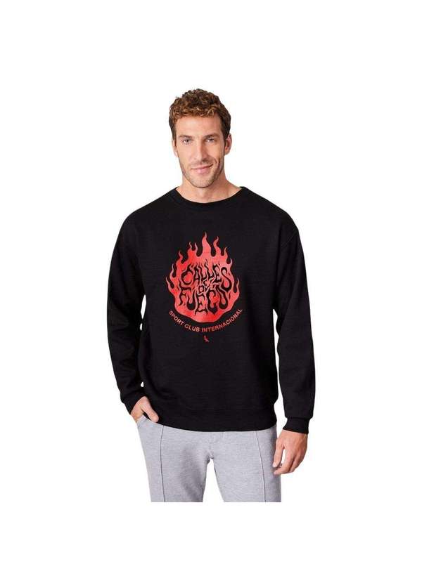 Reserva - Suéter Estampado Calles de Fuego Inter Reserva Preto 2