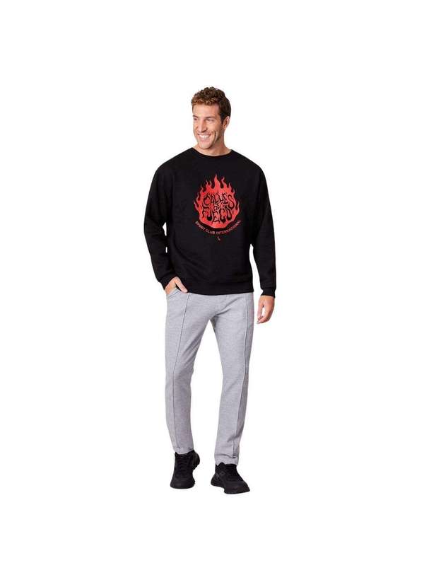 Reserva - Suéter Estampado Calles de Fuego Inter Reserva Preto 3