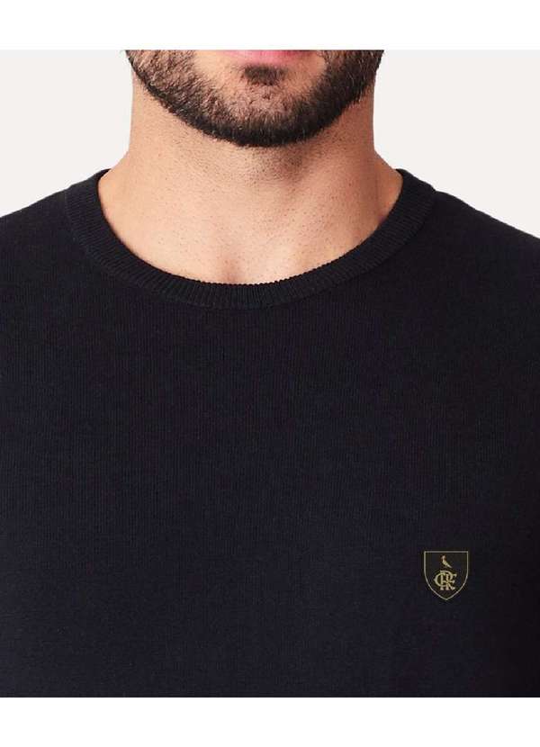Reserva - Tricot Gola Careca Flamengo Reserva Preto 3