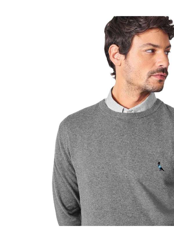 Reserva - Tricot Gola Careca Gremio Reserva Cinza Mescla 2
