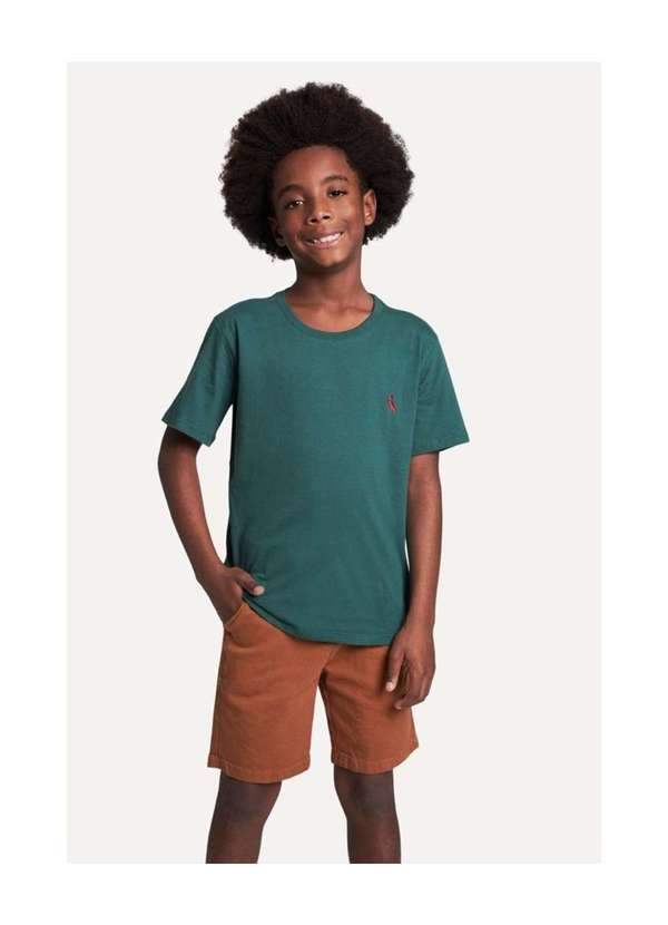 Reserva Mini - Camiseta Brasa Pica Pau Bordado Mini Mini Reserva Mini Verde Escuro 4