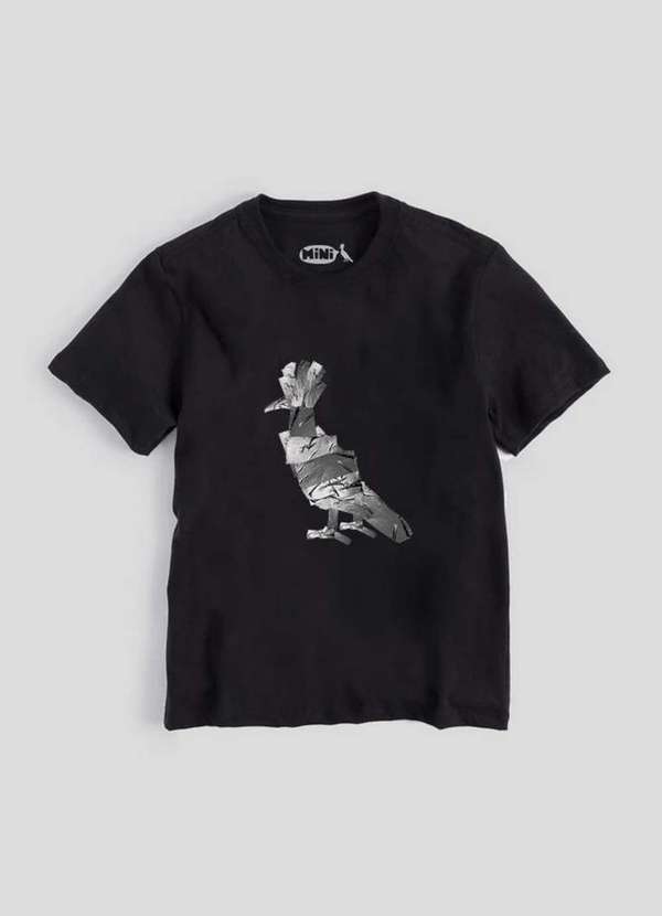 Reserva Mini - Camiseta Mini Pica Pau Silver Tape Conforto Reserva Mini Preto 2