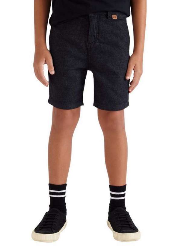 Reserva Mini - Bermuda Casual Mini Pf Tito Reserva Mini Preto