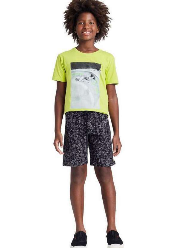Reserva Mini - Boardshort Diamond Doodles Reserva Mini Preto