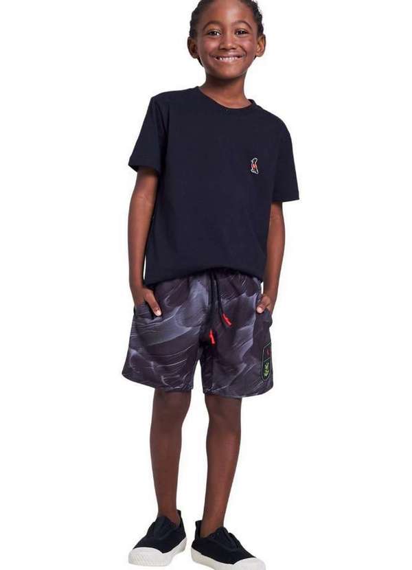 Reserva Mini - Short Praia Flamengo Reserva Mini Preto