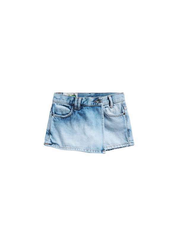 Reserva Mini - Short Saia Menina Jeans Reserva Mini Azul
