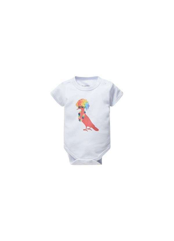 Reserva Mini - Body Bb Estampa Pica Pau Bloco de Rua Reserva Mini Branco