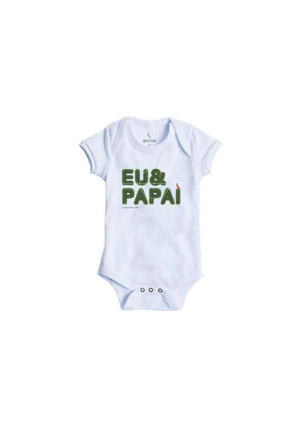 Reserva Mini - Body Bebê Estampa Time do Papai Mini Reserva Mini Branco