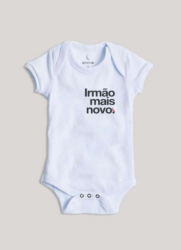 Reserva Mini - Body Estampa Irmão Mais Novo Reserva Mini Branco 2