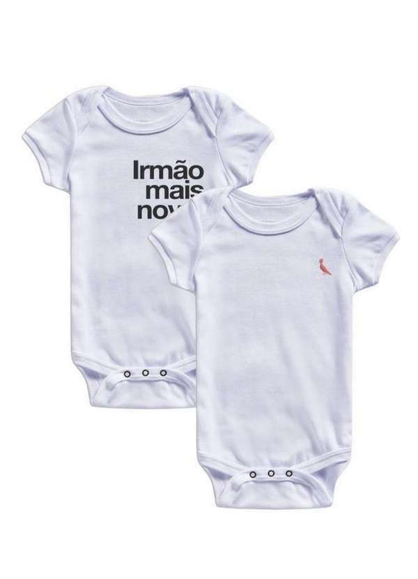 Reserva Mini - Kit Body Bebê Pop e Irmão Mais Novo 2 Peças Reserva Mini Denim