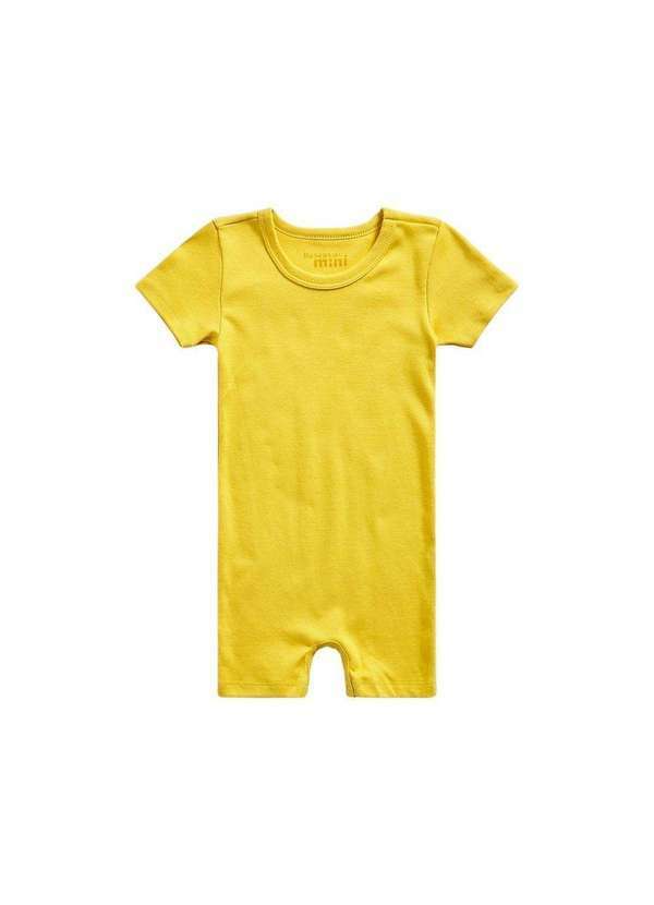 Reserva Mini - Macacão Bb Mc Básico Reserva Mini Amarelo