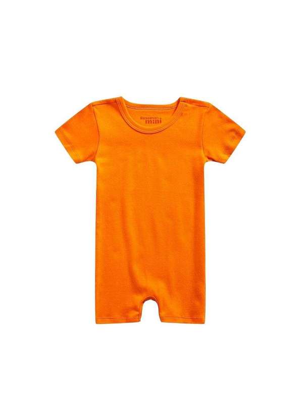 Reserva Mini - Macacão Bb Mc Básico Reserva Mini Laranja