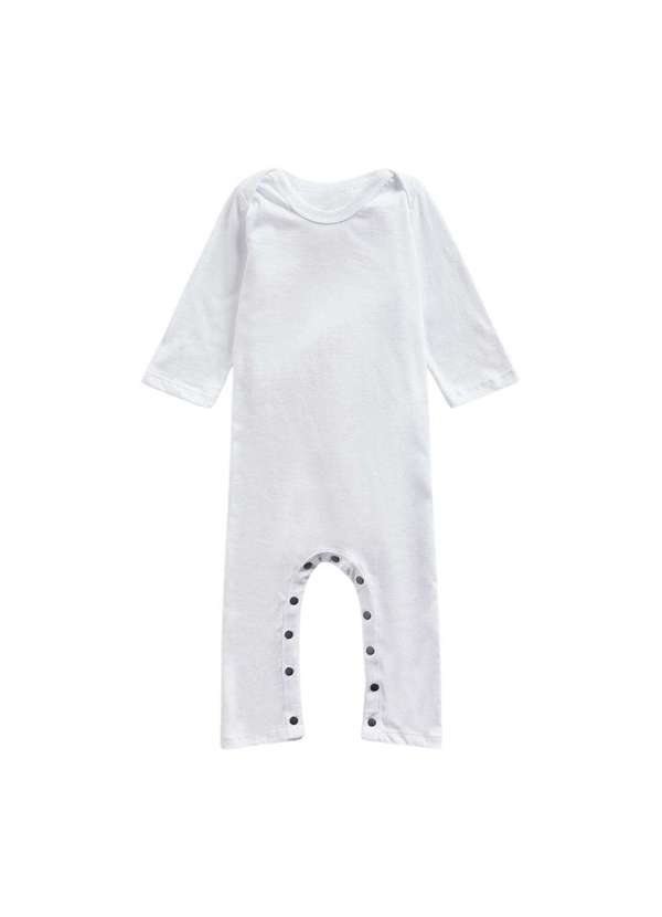 Reserva Mini - Macacão Bb Ml Básico Reserva Mini Branco