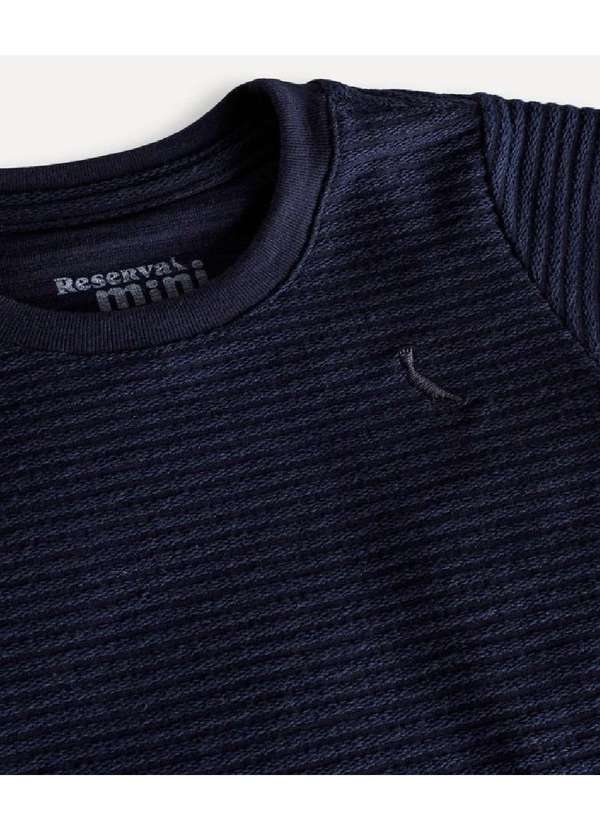 Reserva Mini - Macaquinho Pimpao Bb Listrado Oliveiras Reserva Mini Azul Escuro 3