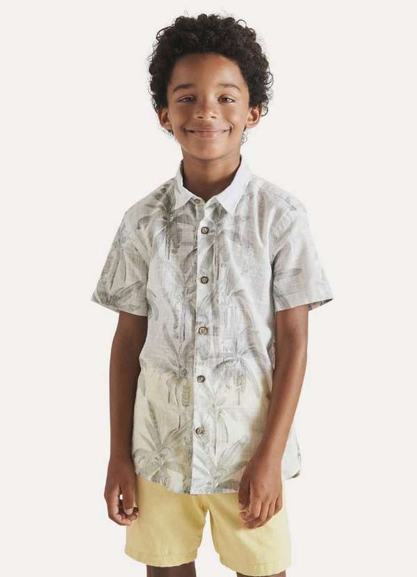 Reserva Mini - Camisa Infantil Manga Curta Mc White Reserva Mini Branco